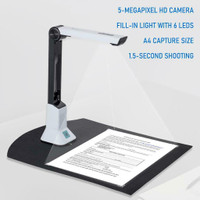 (Great deal)Professional Document Camera Document Scanner Portable Scanner, 5 Mega-pixel,--open box