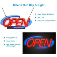 (Good deal) Premier Super Bright  SMT LED Open Sign --Open box