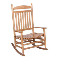 Red Barrel Studio Outdoor Amelio Rocking Solid Wood Chair