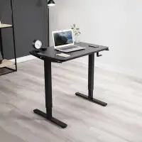 Vivo VIVO Manual x Stand Up Desk | Black Table Top