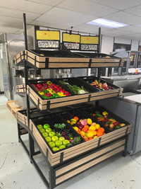 50 Double Vegetable & Fruit Rack | Grocery Store Equipment | Display Stand