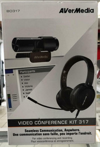 AVerMedia Live Streamer CAM 313 1080p HD Webcam & Headset Conferencing Kit (BO317) - SEALED @MAAS_COMPUTERS