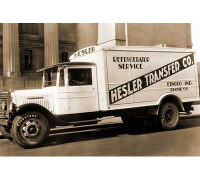 Buyenlarge 'Hesler Transfer Co. Delivery Truck with Refrigerator Service' Photographic Print