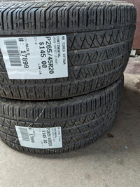 P265/45R20 265/45/20  CONTINENTAL CROSS CONTACT LX SPORT ( all seaon summer tires ) TAG # 17899