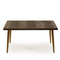 Foundry Select Middle And Northern Europe Light Luxury Solid Wood Dining Table Splicing Table.