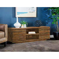 Millwood Pines Caleesi 57.6" W Solid Wood Media Console in Natural