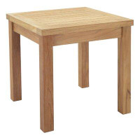 Modway Lefancy Marina Outdoor Patio Teak Side Table - Natural