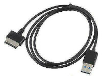 USB 3.0 Sync Data-Charger Cable for ASUS Eee Pad Transformer TF101, TF201 - Black