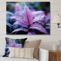 Red Barrel Studio Purple Ferns Plant Ethereal Whispers I - Floral Wall Art Prints