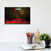 East Urban Home Dubai United Arab Emirates Skyline by Adrian Baldovino - Wrapped Canvas Gallery-Wrapped Canvas Giclée