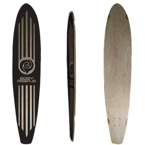 Easy People Longboard Pintail/ Kicktail Series Natural Deck + Grip Tape in Skateboard - Image 4