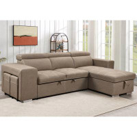Latitude Run® 102.75" Pull-Out Sleeper Sectional Sofa With Storage