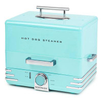 Nostalgia Nostalgia Extra Large Diner-Style Steamer, 20 Hot Dogs and 6 Bun Capacity, Perfect for Breakfast Sausages, Bra