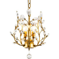 House of Hampton 3-Light Crystal Chandeliers,Ceiling Lights,Crystal Pendant Lighting,Ceiling Light Fixtures For Living R