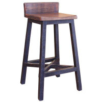 Laurel Foundry Modern Farmhouse Gilchrist 30" Stool with Wooden Seat & Base