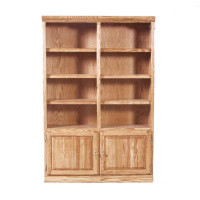 Loon Peak Kiser 72" H x 48" W Solid Wood Standard Bookcase