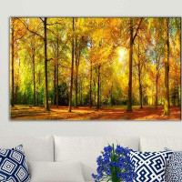 Made in Canada - Millwood Pines 'Autumn Gold' Graphic Art Print on Wrapped Canvas