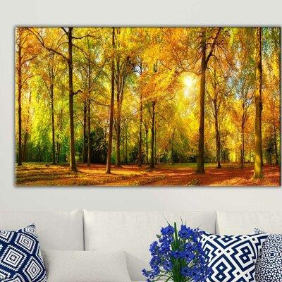 Made in Canada - Millwood Pines 'Autumn Gold' Graphic Art Print on Wrapped Canvas in Arts & Collectibles