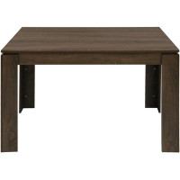 Rubbermaid Farmhouse 4-6 People, 47.2" Brown Wood Rectangle Room, Home Office Dining Kitchen Table