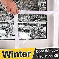 1 Window 64" x 30' windows (64" Indoor Insulator Kit, 1-pk Climaloc Climashiel Comfort Plus Window Kit, Premium Film $15
