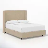 Hokku Designs Jaki Upholstered Wingback Bed