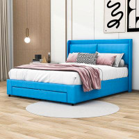 Latitude Run® Queen 2 Drawers Upholstered Platform Bed with Headboard