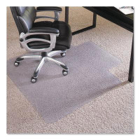 ES Robbins® ES Robbins  Everlife Intensive Use Chair Mat For High Pile Carpet, Rectangular With Lip, Clear