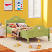 Alcott Hill Macaron Twin Size Toddler Bed With Side Safety Rails And Headboard And Footboard