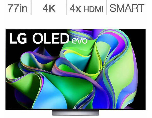 Télévision OLED 77 POUCE OLED77C3PUA 4K ULTRA UHD HDR 120Hz Smart TV Wi-Fi WebOS - BESTCOST.CA in TVs in Greater Montréal