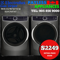 Electrolux ELFW7637AT 27 Front Load Perfect Steam Washer &amp; ELFG7637AT 27 Front Load Perfect Steam Gas Dryer Pair