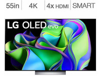 Télévision OLED 55 OLED55C3PUA OLED 4K ultra UHD120Hz  HDR WebOS Smart TV Wi-Fi LG - BESTCOST.CA