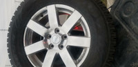 ONE ONLY . BRAND NEW JEEP WRANGLER WHEEL WITH BRAND NEW 275 / 65 / 18 WINTER TIRE