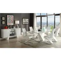 White Dining Room Sets on Sale !! Floor Model Clearance !!
