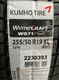 4 Brand New Kumho Wintercraft WS 71 255/50R19 XL Winter  tires.   *** WallToWallTires.com ***