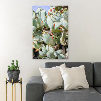Foundry Select Closeup Photography Of Green Cactus Plant - Wrapped Canvas Painting