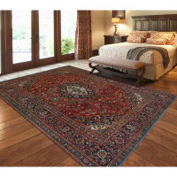 Isabelline Jermel One-of-a-Kind 6'4" x 8'11" Area Rug in Red