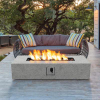 Arlmont & Co. Marshallton 56'' Concrete Outdoor Fire Pit Table