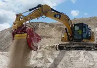Rotostar Soil Screener for 20-30 ton excavator.