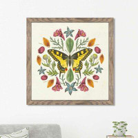Made in Canada - Harper Orchard Butterfly Mandala III' Framed Acrylic Painting Print on Acrylic