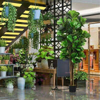 Primrue 6-Feet Artificial Indoor-Outdoor Home Decorative Planter