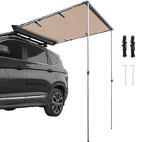 NEW CAR SIDE AWNING 8.2 X 8.2 FT PULL OUT RETRACTABLE VEHICLE TENT 628523