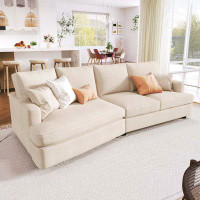 Latitude Run® 3 Seat Streamlined Sofa with Removable Back and Seat Cushions