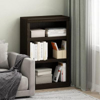 Rubbermaid Gruen Enhanced Designed Home Bookcase 3-Tier Adjustable Bookshelf, Maple