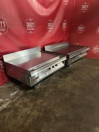 LANG 36” & 48” electric chrome mirror commercial flat top griddle for $3495 & $3995
