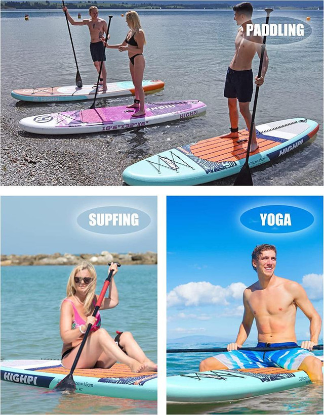 DISCOUNTED! Inflatable Stand Up Paddle Boards, 10'6''/11' Ultra-Light SUP for All Skill Levels, w/Accessories in Water Sports - Image 2