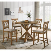 Gracie Oaks Bethsabee 5 - Piece Counter Height Dining Set