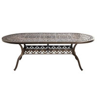 Alcott Hill Metal 86.6" 8-Person Dining Table