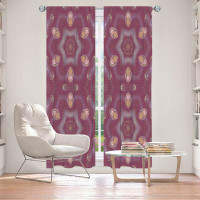 East Urban Home Lined Window Curtains 2-panel Set for Window Size by Pam Amos - Teardrops Red