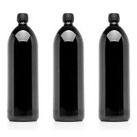 Infinity Jars 1 Litre Round Glass Bottle 3-Pack