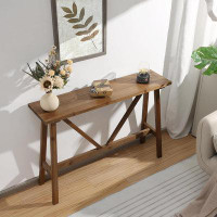 Rubbermaid 43" Farmhouse Solid Wood Console Tables, Rustic Hallway Table, Solid Firwood Sofa Table For Entryway, Living